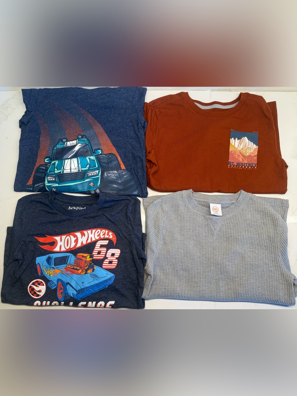 Boys Size 8 Mixed Brand Long Sleeve Shirt Bundle | 4 Pieces